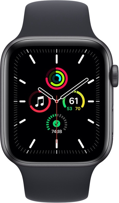 Умные часы Apple Watch SE GPS 44mm, черный