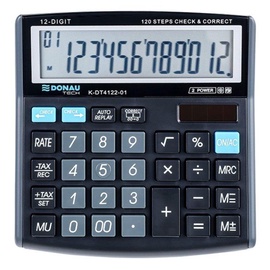 Калькулятор настольные Donau DT4122, черный