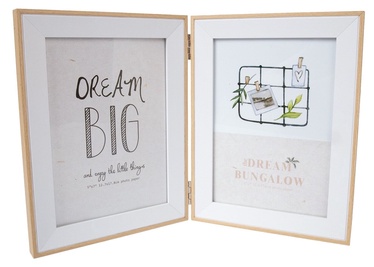 Foto rāmis Home4you 2x Book 87923, koka