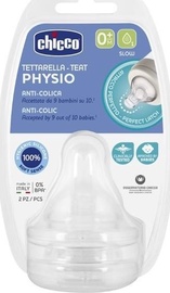 Соска Chicco Physio Teats, 0 мес., 2 шт.