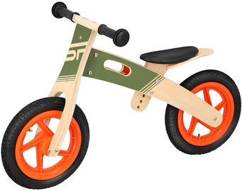 Balansinis dviratis Spokey Woo Ride Duo, rudas/žalias, 12"