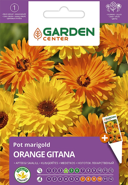 Sēklas Garden Center klinģerītes Orange Gitana, 2 g
