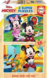 Medinė dėlionė Educa Mickey & Minnie 19287