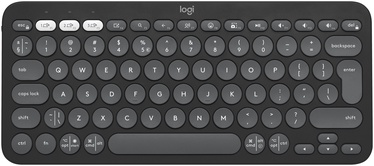 Клавиатура Logitech Pebble Keys 2 K380s EN, графитовый, беспроводная