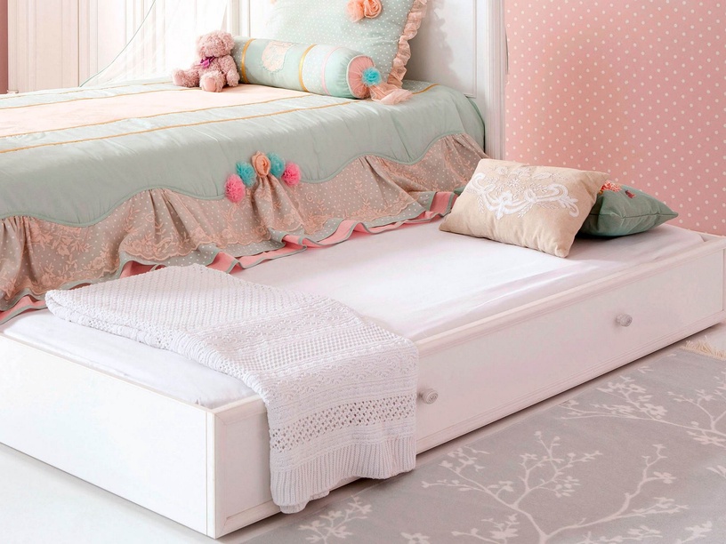 Выдвижная кровать Kalune Design Romantic Pull-Out, белый, 193 x 96 см