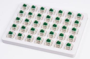 Taustiņi Keychron Gateron G Pro Green Switch Set 35 pcs, caurspīdīga/zaļa