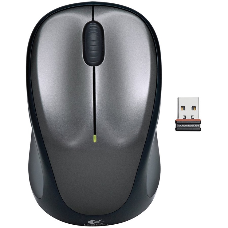 Datorpele Logitech M235, melna/pelēka