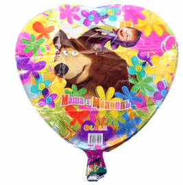 Фольгированные шары Edu Fun Toys Masha And Bear, многоцветный