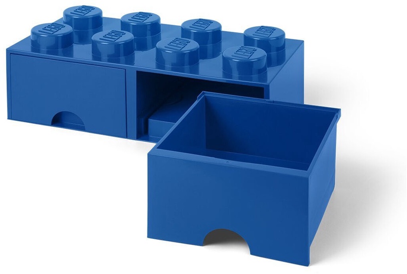 Hoiukast, esemete hoidmiseks/mänguasjade jaoks LEGO®, sinine, 50 x 25 x 18 cm
