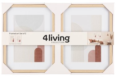 Foto rāmis 4Living Picture Frame Bows 2 pcs, 40 cm x 30 cm, gaiši brūna