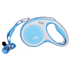 Automātiskā pavada Flexi New Comfort Cord Leash M, zila, 5 m