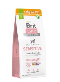 Sausā suņu barība Brit Care Sensitive Insect & Fish, 14 kg