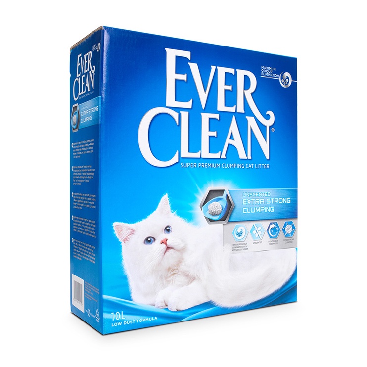Kaķu pakaiši EverClean Extra Strong Clumping Unscented, 10 l