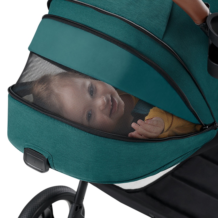 Universālie rati KinderKraft Evolution Cocoon, zaļa