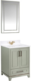 Комплект мебели для ванной Kalune Design Ontario 24, зеленый, 54 x 60 см x 86 см