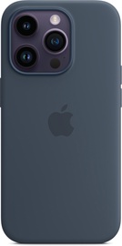 Vāciņš Apple Silicone Case with MagSafe, Apple iPhone 14 Pro, zila