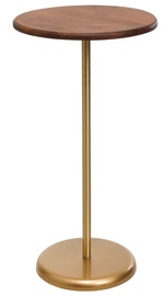 Журнальные столики Kalune Design 1032-1, золотой/ореховый, 40 см x 40 см x 75 см