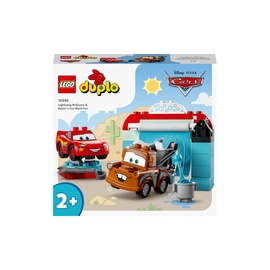 Konstruktors LEGO® DUPLO® | Disney and Pixar Vāģi Zibens Makvīna un Metriņa jautrā automazgātava 10996, 29 gab.