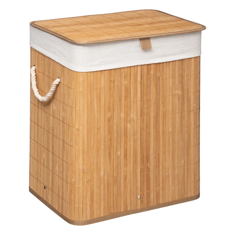 Корзина для белья 5five Simply Smart, 60 л, белый/бежевый, 40 см x 30 см