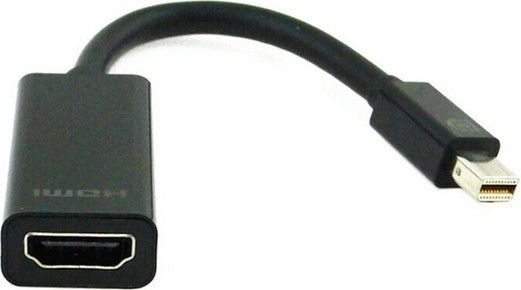 Adapteris Gembird Displayport-mini to HDMI Mini Display port male, HDMI female, juoda