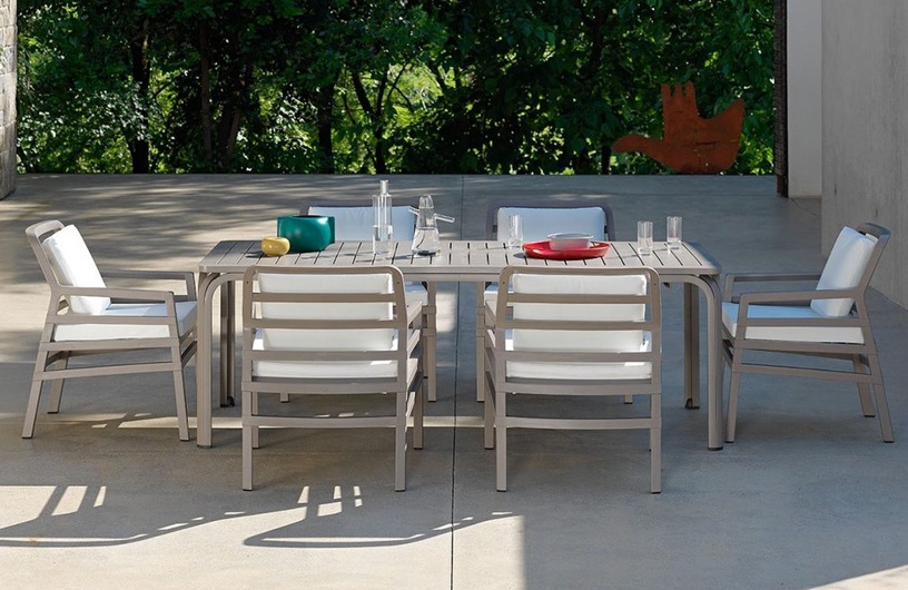 Välimööbli komplekt Nardi Aria/Alloro Bianco, valge, 6 istekohta