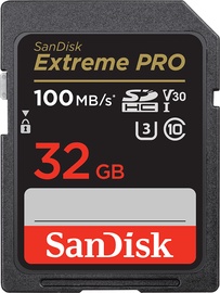 Mälukaart SanDisk Extreme Pro, 32 GB, 100 Mb/s - 90 Mb/s