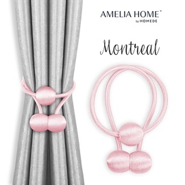 Аксессуары для штор AmeliaHome Montreal, розовый, 2 шт.