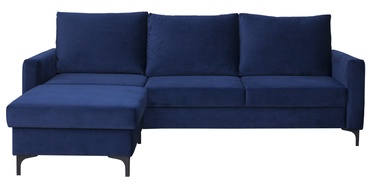 Stūra dīvāns Bodzio Milano TMIN-P5, tumši zila, 239 x 177 x 90 cm
