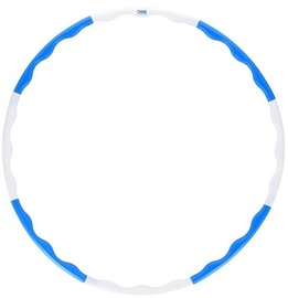 Гимнастический обруч One Fitness Hula Hoop, 900 мм, 0.4 кг, синий/белый