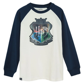 Krekls ar garām piedurknēm, zēniem Cool Club Harry Potter LCB2721453, balta/tumši zila, 140 cm
