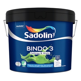 Krāsa Sadolin Bindo 3, balta, 9 l