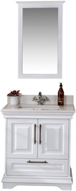 Комплект мебели для ванной Kalune Design Huron 30, белый, 54 см x 75 см x 86 см