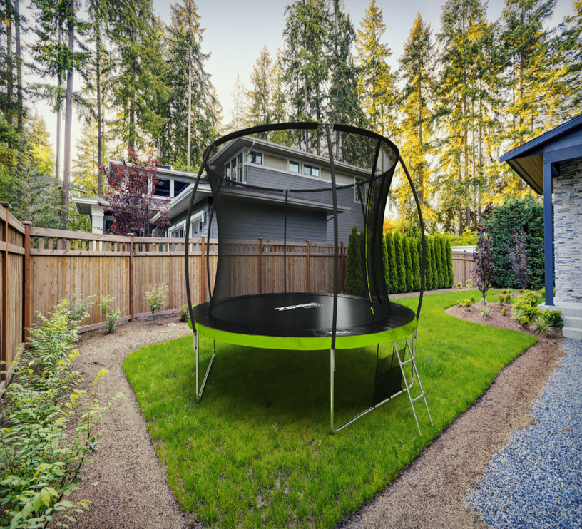 Батут Zipro Jump Pro Premium 14FT, 374 см, с защитной сеткой, с лестницей