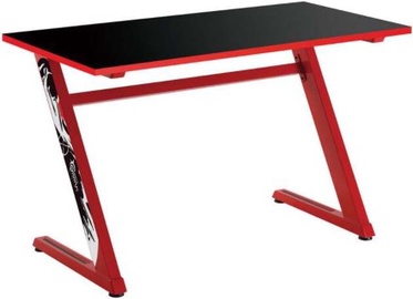 Žaidimų stalas White Shark GD-ZZ-RED, juoda/raudona