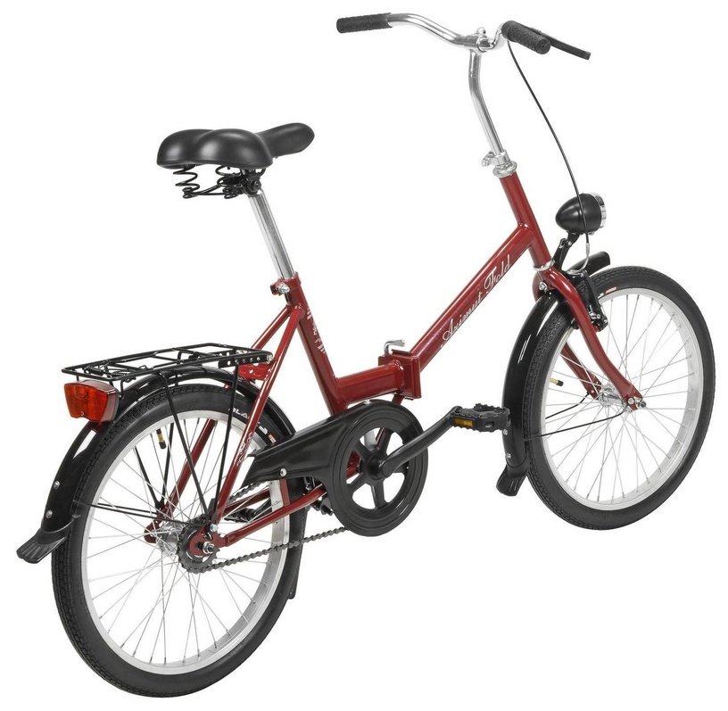 Jalgratas kokkuklapitavad Azimut Fold, 20 ", bordoo