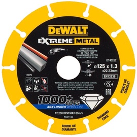 Алмазный диск Dewalt DT40252-QZ, 125 мм x 22.23 мм x 1.3 мм