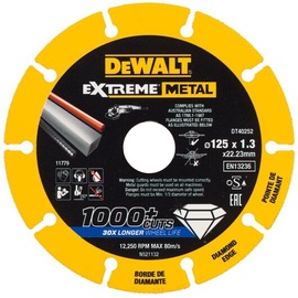 Deimantinis diskas Dewalt DT40252-QZ, 125 mm x 22.23 mm x 1.3 mm