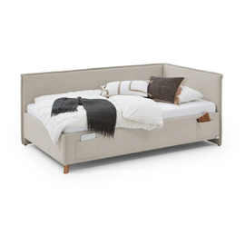 Кровать двухместная Fun, 140 x 200 cm, бежевый, с решеткой