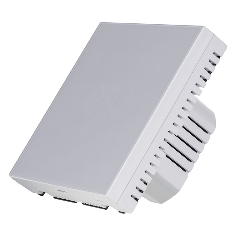Программируемый термостат отопления Thermoval TVT 45 WiFi, встраивается в стену, белый, 8.6 см, 5 - 35 °С