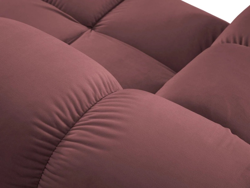 Mooduldiivan Micadoni Home Bellis Velvet, roosa, parem, 282 x 94 cm x 63 cm