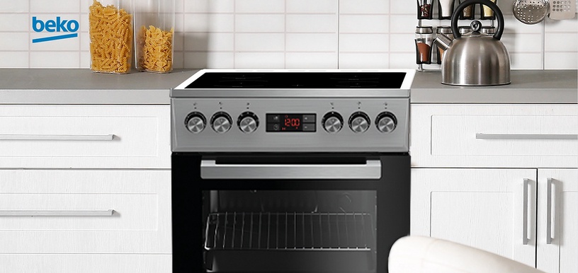 Elektripliit elektriahjuga Beko FSM57300GX