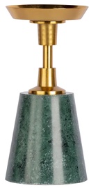 Svečturis Kayoom Fayya 125, alumīnijs/marmora, Ø 10 cm, 22 cm, zelta/zaļa