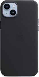 Vāciņš Apple Leather Case with MagSafe, Apple iPhone 14 Plus, melna