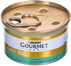 Влажный корм для кошек Purina Gourmet Gold Rabbit Pate, крольчатина, 0.085 кг