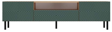TV-laud Top E Shop RTV Kama, roheline/tamm, 160 cm x 40 cm x 43 cm