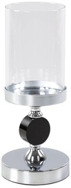 Küünlahoidja Toledo 392252, klaas/kristall/metall, Ø 12 cm, 30 cm, läbipaistev/hõbe