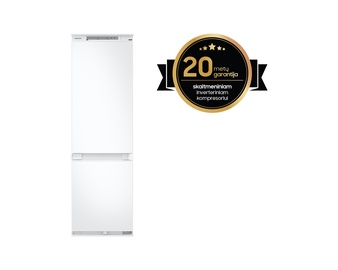 Встраиваемый холодильник Samsung BRB26600FWW/EF, морозильник снизу