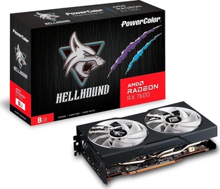 Videokaart PowerColor AMD Radeon RX 7600 RX 7600 8G-L/OC, 8 GB, GDDR6