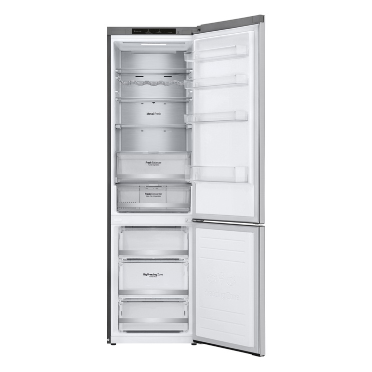 Холодильник LG GBB72PZVCN1, морозильник снизу