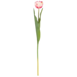 Искусственный цветок тюльпаны AmeliaHome Tulipi Rose, зеленый/розовый, 380 мм